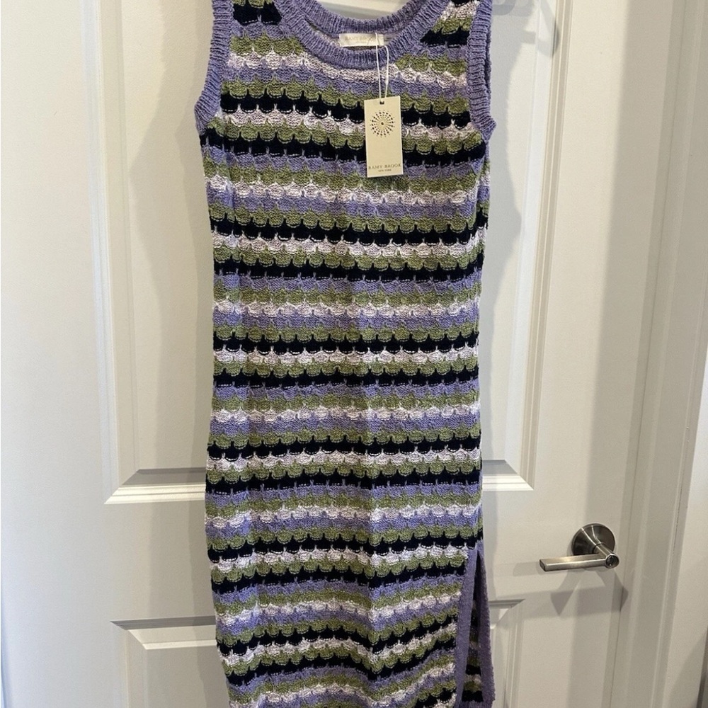 Striped Sleeveless Knit Dress